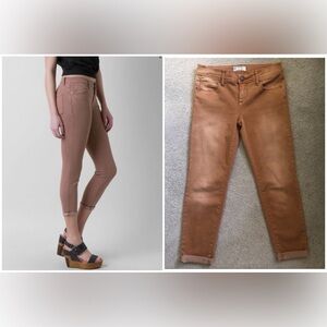 Free people super soft rolled hem skinny jeans! Size 26